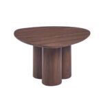 LEBRON Τραπεζάκι Σαλονιού-Καθιστικού, ΜDF Απόχρωση Καρυδί 80x80x45cm - Image 2