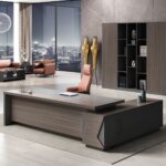 VIP Γραφείο Αριστερή Γωνία, Απόχρωση Grey Walnut 180x90x75/180x50x62 cm - Image 4