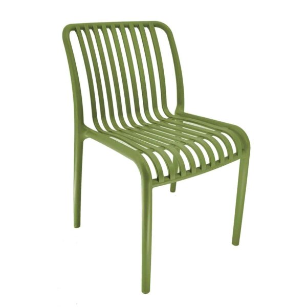 MODA-Ν Καρέκλα Στοιβαζόμενη PP, Απόχρωση Πράσινο 51x57x78cm - Image 2