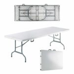 BLOW-W Τραπέζι Συνεδρίου - Catering Πτυσσόμενο (Βαλίτσα), Μέταλλο Βαφή Γκρι, HDPE Άσπρο 242x75x74cm - Image 2