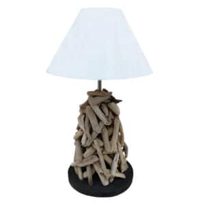ΕΠΙΤΡΑΠΕΖΙΟ ΦΩΤΙΣΤΙΚΟ TWIGGY HM4423 DRIFTWOOD & ΛΕΥΚΟ ΚΑΠΕΛΟ Φ35x61Υεκ.