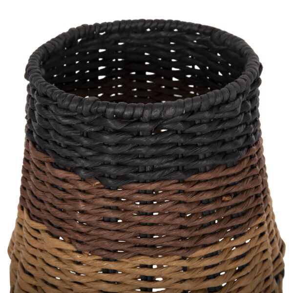 ΦΩΤΙΣΤΙΚΟ ΔΑΠΕΔΟΥ HM4343 ΜΕΤΑΛΛΟ-PAPER ROPE ΣΕ ΜΠΕΖ ΑΜΜΟΥ-ΜΑΥΡΟ Φ30X120Υεκ. - Image 3