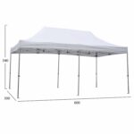 GAZEBO ΕΠΑΓΓΕΛΜΑΤΙΚΟ ΒΑΡΕΩΣ ΤΥΠΟΥ CRESSEN HM6307 ΠΤΥΣΣΟΜΕΝΟ ΑΛΟΥΜΙΝΙΟΥ 3x6x3,4Y - Image 2