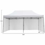 GAZEBO ΕΠΑΓΓΕΛΜΑΤΙΚΟ ΒΑΡΕΩΣ ΤΥΠΟΥ CRESSEN HM21099.01 ΠΤΥΣΣΟΜΕΝΟ ΑΛΟΥΜΙΝΙΟΥ 3x6x3,4Yμ - Image 2