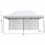 GAZEBO ΕΠΑΓΓΕΛΜΑΤΙΚΟ ΒΑΡΕΩΣ ΤΥΠΟΥ CRESSEN HM21099 ΠΤΥΣΣΟΜΕΝΟ ΑΛΟΥΜΙΝΙΟΥ 3x6x3,4Yμ - Image 2