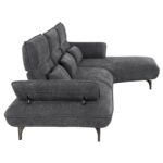 ΓΩΝΙΑΚΟΣ ΚΑΝΑΠΕΣ (ΔΕΞΙΑ) CONVERT HM3268.03R ΓΚΡΙ ΥΦΑΣΜΑ 283x188x100Υεκ. - Image 4