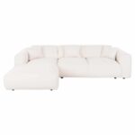 ΚΑΝΑΠΕΣ ΓΩΝΙΑ (ΑΡΙΣΤΕΡΗ) BRICKEN HM3275.02L ΛΕΥΚΟ ΥΦΑΣΜΑ 110-282x98-160x72Υεκ. - Image 3