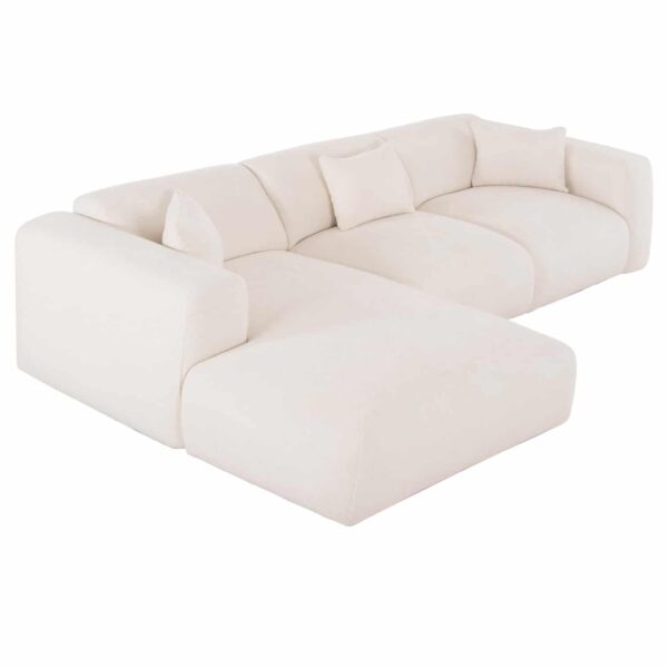 ΚΑΝΑΠΕΣ ΓΩΝΙΑ (ΑΡΙΣΤΕΡΗ) BRICKEN HM3275.02L ΛΕΥΚΟ ΥΦΑΣΜΑ 110-282x98-160x72Υεκ. - Image 6