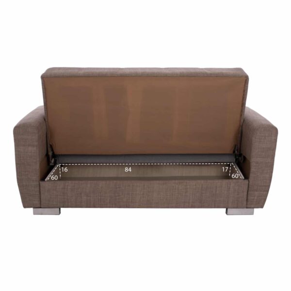 ΚΑΝΑΠΕΣ ΚΡΕΒΑΤΙ POLYA ΔΙΘΕΣΙΟΣ ΚΑΦΕ HM3241.02 153x87x77 εκ. - Image 5