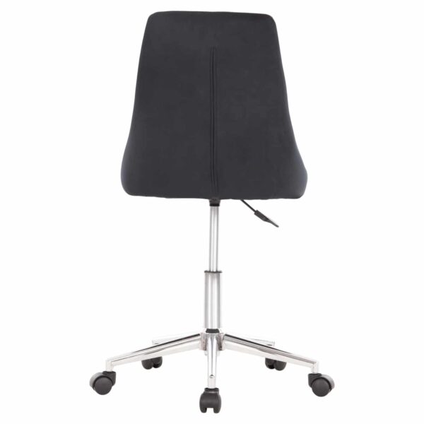 ΚΑΡΕΚΛΑ ΓΡΑΦΕΙΟΥ HORACE HM9010.03 ΜΑΥΡΟ ΒΕΛΟΥΔΟ-ΜΕΤΑΛ.ΒΑΣΗ ΧΡΩΜΙΟ 66x66x88-102Υεκ. - Image 6