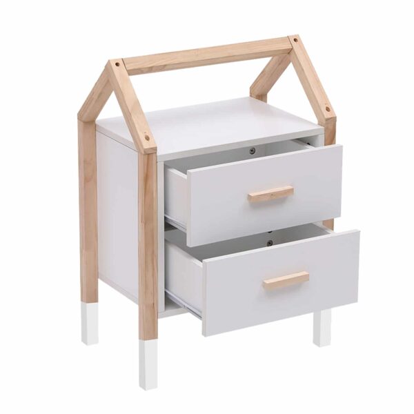 ΚΟΜΟΔΙΝΟ ΠΑΙΔΙΚΟ PEPE HM2489.03 ΛΕΥΚΗ ΜΕΛΑΜΙΝΗ-ΠΕΥΚΟ ΣΕ ΦΥΣΙΚΟ 46x30x67Υεκ. - Image 5