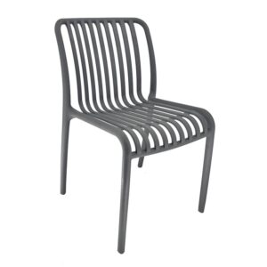 MODA-Ν Καρέκλα Στοιβαζόμενη PP, Απόχρωση Γκρι 51x57x78cm