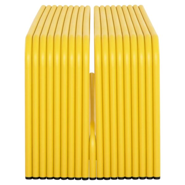 ΠΑΓΚΑΚΙ 2-ΘΕΣΙΟ ΣΕΙΡΑ INTREPID HM6327.06 ΑΛΟΥΜΙΝΙΟ ΣΕ ΚΙΤΡΙΝΟ ΧΡΩΜΑ 109,5x37,5x40,5Υεκ. - Image 4