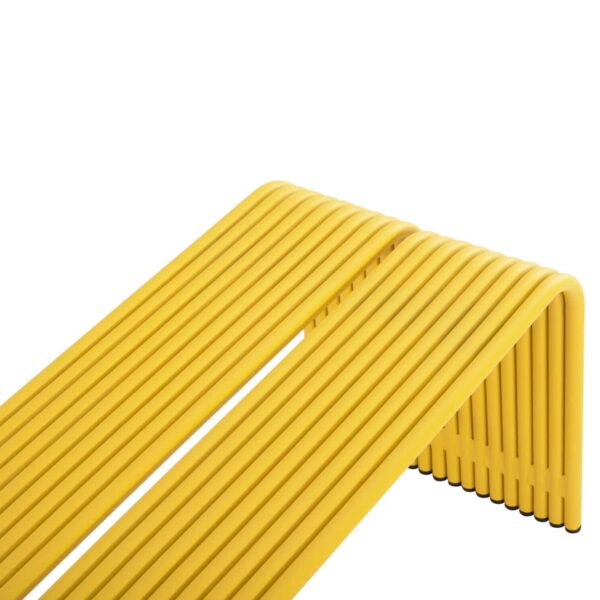 ΠΑΓΚΑΚΙ 2-ΘΕΣΙΟ ΣΕΙΡΑ INTREPID HM6327.06 ΑΛΟΥΜΙΝΙΟ ΣΕ ΚΙΤΡΙΝΟ ΧΡΩΜΑ 109,5x37,5x40,5Υεκ. - Image 6