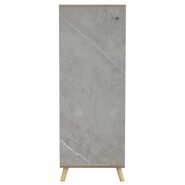 ΠΑΠΟΥΤΣΟΘΗΚΗ-ΝΤΟΥΛΑΠΙ ALVARO HM8954.11 ΜΕΛΑΜΙΝΗ SONAMA-STONE TEXTURE 50Χ38Χ135Yεκ. - Image 4