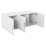 ΠΑΤΑΡΙ 3ΦΥΛΛΗΣ ΝΤΟΥΛΑΠΑΣ ΜΕΛΑΜΙΝΗΣ CARLY HM385.05 ΣΕ ΧΡΩΜΑ ΛΕΥΚΟ 150X55X60Υεκ - Image 3