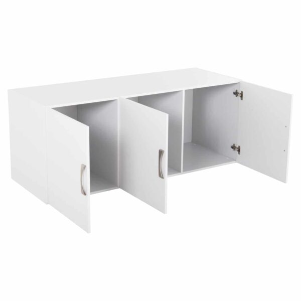 ΠΑΤΑΡΙ 3ΦΥΛΛΗΣ ΝΤΟΥΛΑΠΑΣ ΜΕΛΑΜΙΝΗΣ CARLY HM385.05 ΣΕ ΧΡΩΜΑ ΛΕΥΚΟ 150X55X60Υεκ - Image 3