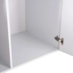 ΠΑΤΑΡΙ 3ΦΥΛΛΗΣ ΝΤΟΥΛΑΠΑΣ ΜΕΛΑΜΙΝΗΣ CARLY HM385.05 ΣΕ ΧΡΩΜΑ ΛΕΥΚΟ 150X55X60Υεκ - Image 5