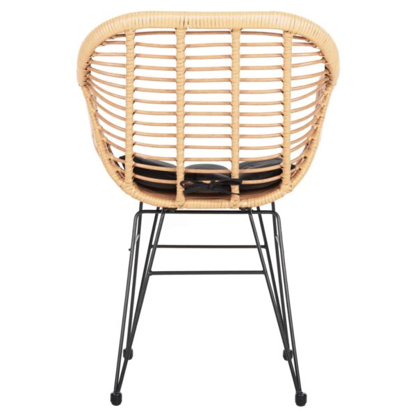 ΠΟΛΥΘΡΟΝΑ ΜΕ ΜΑΞΙΛΑΡΙ ΜΕΤΑΛΛΙΚΗ ALLEGRA HM5450.31 ΜΕ WICKER ΜΠΕΖ 58x59x82Υ - Image 6