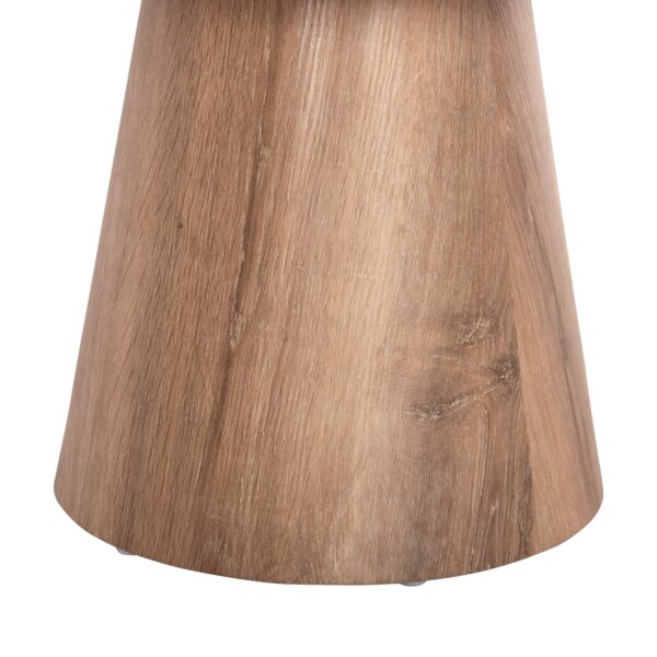 ΣΕΤ 2ΤΜΧ ΤΡΑΠΕΖΙΑ ΣΑΛΟΝΙΟΥ KARAN HM21085 MDF ΦΥΣΙΚΟ ΞΥΛΟΥ Φ80εκ & Φ45εκ - Image 6