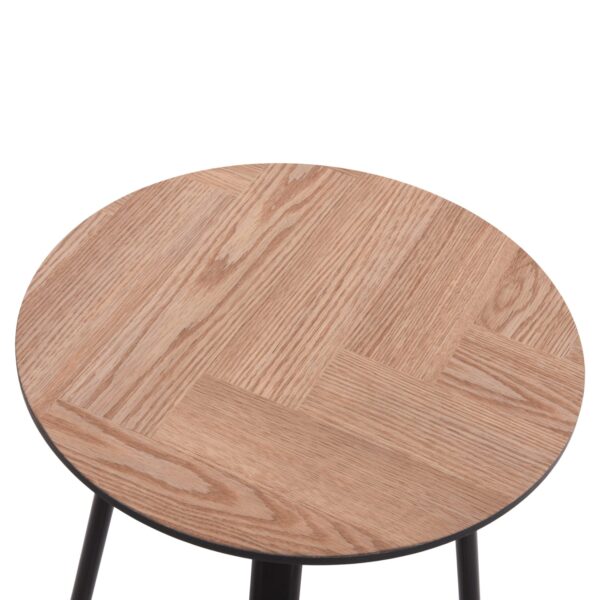 ΣΕΤ 2ΤΜΧ ΤΡΑΠΕΖΙΑ ΣΑΛΟΝΙΟΥ NORTON HM21088 MDF-ΜΕΤΑΛΛΟ Φ80εκ & Φ45εκ - Image 6