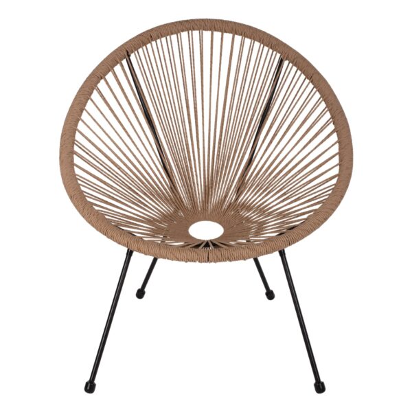 ΣΕΤ ΕΞΩΤΕΡΙΚΟΥ ΧΩΡΟΥ 3ΤΜΧ ACAPULCO HM21100 TWISTED WICKER-ΜΕΤΑΛΛΟ - Image 4