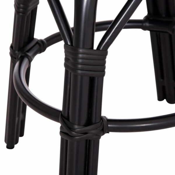 ΣΚΑΜΠΟ ΑΛΟΥΜΙΝΙΟΥ CHINO HM6285.02 BAMBOO LOOK & TEXTILENE ΣΕ ΜΑΥΡΟ Φ36x46Υεκ. - Image 6