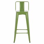 ΣΚΑΜΠΟ BAR ME ΠΛΑΤΗ ΜΕΤΑΛΛΙΚΟ MELITA-PRO HM8643.53 LIGHT OLIVE GREEN 42x42x100Υεκ. - Image 3