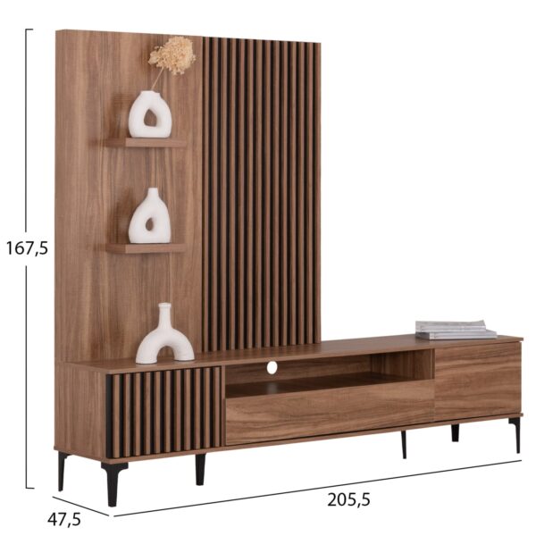 ΣΥΝΘΕΣΗ ΣΑΛΟΝΙΟΥ 3ΤΜΧ HARRY HM21092 ΤΡΑΠΕΖΙ ΣΑΛΟΝΙΟΥ-ΕΠΙΠΛΟ TV-ΒΙΤΡΙΝΑ - Image 2