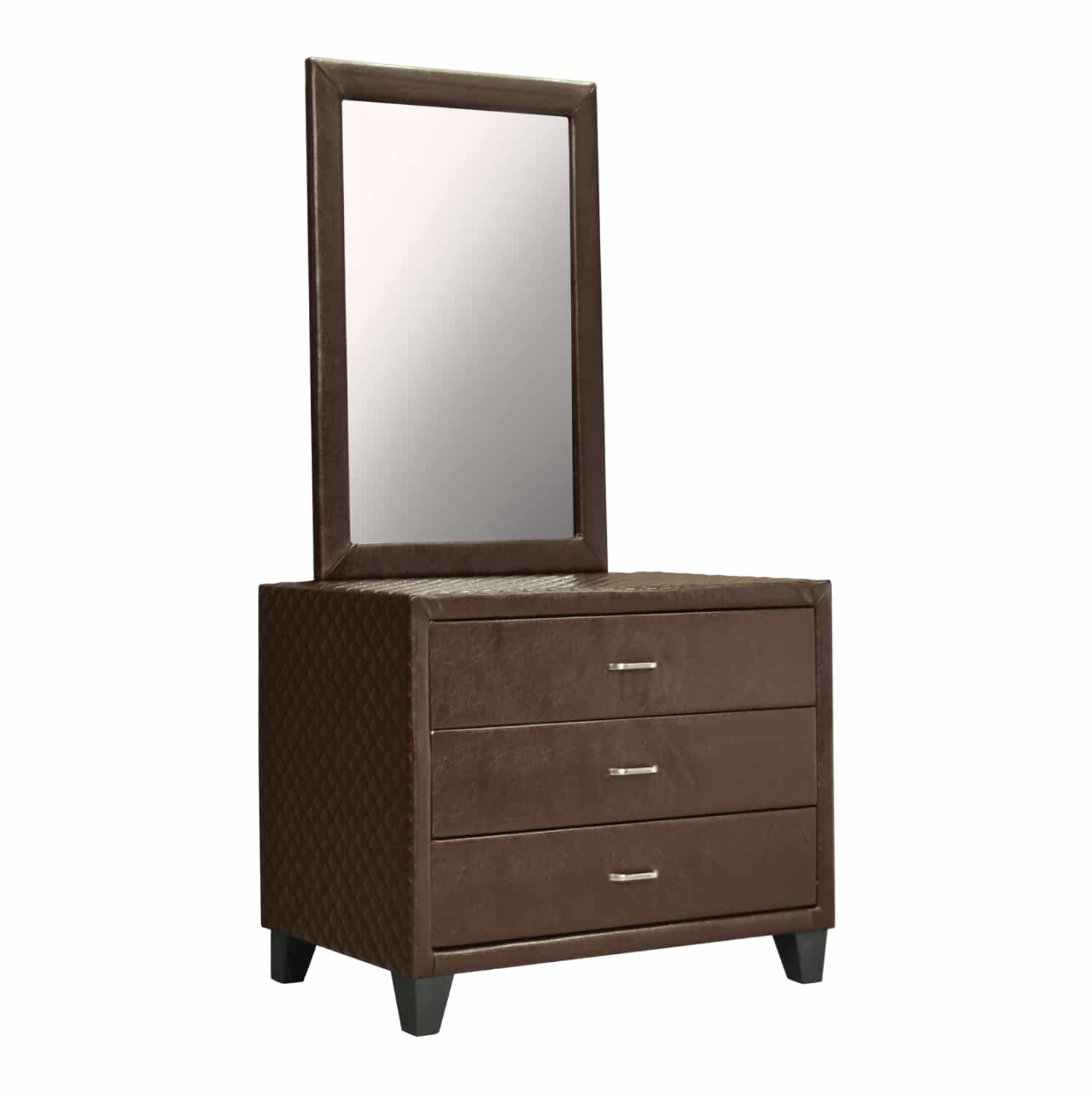 HM597.01 ΤΟΥΑΛΕΤΑ ΜΕ ΚΑΘΡΕΠΤΗ ELDA HM597.01 ΑΠΟ PU ΚΑΦΕ 97x56x178Υ εκ. - Image 1