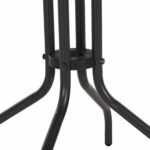 ΤΡΑΠΕΖΙ ΕΞ.ΧΩΡΟΥ ΣΤΡΟΓΓΥΛΟ LINO HM5973.01 ΜΕΤΑΛΛΙΚΟ ΓΚΡΙ Φ60x70Υεκ. - Image 5