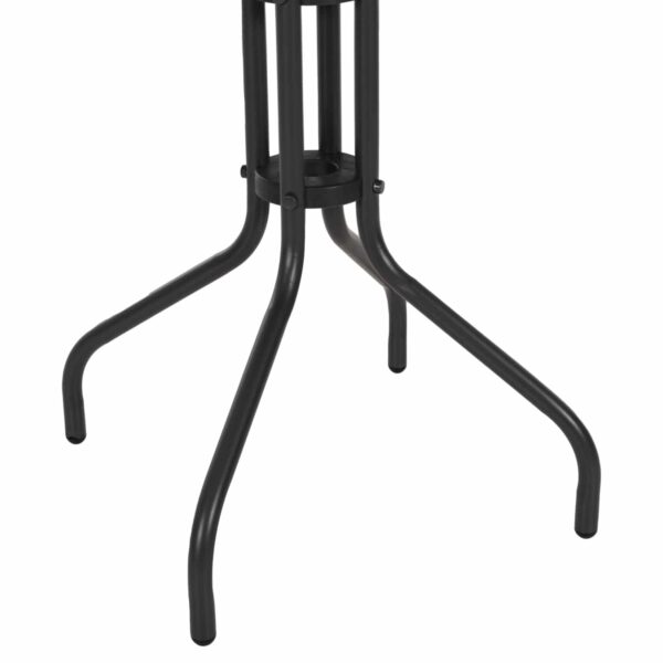 ΤΡΑΠΕΖΙ ΕΞ.ΧΩΡΟΥ ΣΤΡΟΓΓΥΛΟ LINO HM5973.01 ΜΕΤΑΛΛΙΚΟ ΓΚΡΙ Φ60x70Υεκ. - Image 6