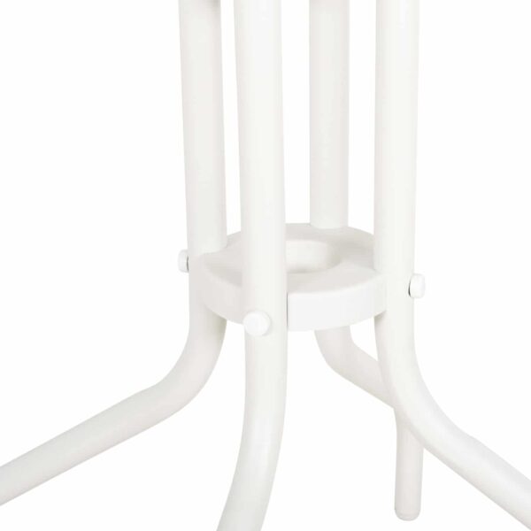 ΤΡΑΠΕΖΙ ΕΞ.ΧΩΡΟΥ ΣΤΡΟΓΓΥΛΟ LINO HM5973.02 ΜΕΤΑΛΛΙΚΟ ΛΕΥΚΟ Φ60x70Υεκ. - Image 6