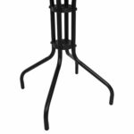 ΤΡΑΠΕΖΙ ΕΞ.ΧΩΡΟΥ ΣΤΡΟΓΓΥΛΟ LINO HM5973.03 ΜΕΤΑΛΛΙΚΟ ΜΑΥΡΟ Φ60x70Υεκ. - Image 6