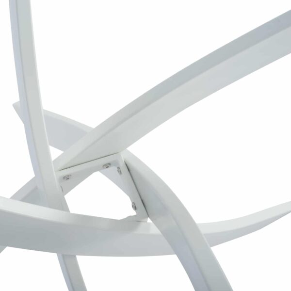 ΤΡΑΠΕΖΙ ΚΟΥΖΙΝΑΣ ΣΤΡΟΓΓΥΛΟ ΜΕΤΑΛ. JAFARU ΛΕΥΚΟ-ΓΥΑΛΙ ΑΣΦΑΛΕΙΑΣ Φ90X75Yεκ.HM8499.03 - Image 5