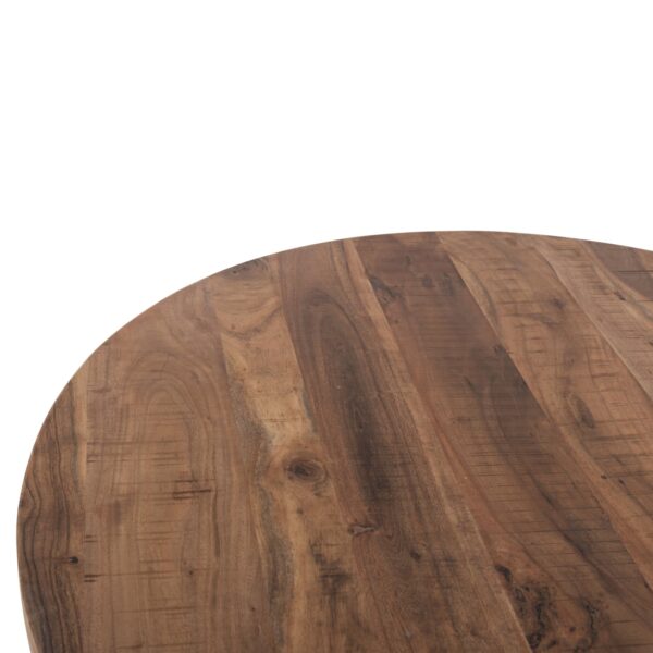 ΤΡΑΠΕΖΙ ΣΤΡΟΓΓΥΛΟ MONTANA SUPERIOR HM9903 4εκ.ΠΑΧΟΣ ΜΑΣΙΦ ΞΥΛΟ ΑΚΑΚΙΑΣ Φ120Χ77Υεκ - Image 5