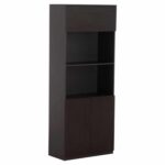 ΒΙΒΛΙΟΘΗΚΗ ΓΡΑΦΕΙΟΥ ΕΠΑΓΓΕΛΜΑΤΙΚΗ ROSEWOOD HM2089 ΜΕΛΑΜΙΝΗ ΓΚΡΙ-WENGE 80Χ40Χ200Υεκ.