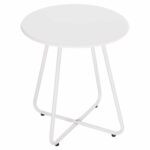 ΒΟΗΘΗΤΙΚΟ ΤΡΑΠΕΖΑΚΙ ΜΕΤΑΛΛΙΚΟ ΣΤΡΟΓΓΥΛΟ SAMMON HM6271.02 ΛΕΥΚΟ Φ45x50Υεκ - Image 3