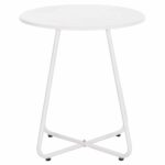 ΒΟΗΘΗΤΙΚΟ ΤΡΑΠΕΖΑΚΙ ΜΕΤΑΛΛΙΚΟ ΣΤΡΟΓΓΥΛΟ SAMMON HM6271.02 ΛΕΥΚΟ Φ45x50Υεκ - Image 4