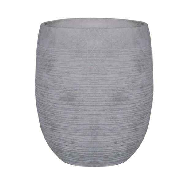 FLOWER POT-8 Απόχρωση Light Grey Wash Φ35x39cm - Image 2