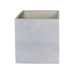 FLOWER POT-11 Σαγρέ Απόχρωση Beige 35x35x35cm - Image 2