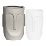 FLOWER POT-TOTEM Φ40x57cm, Cement Απόχρωση Sand Φ40x57cm - Image 2