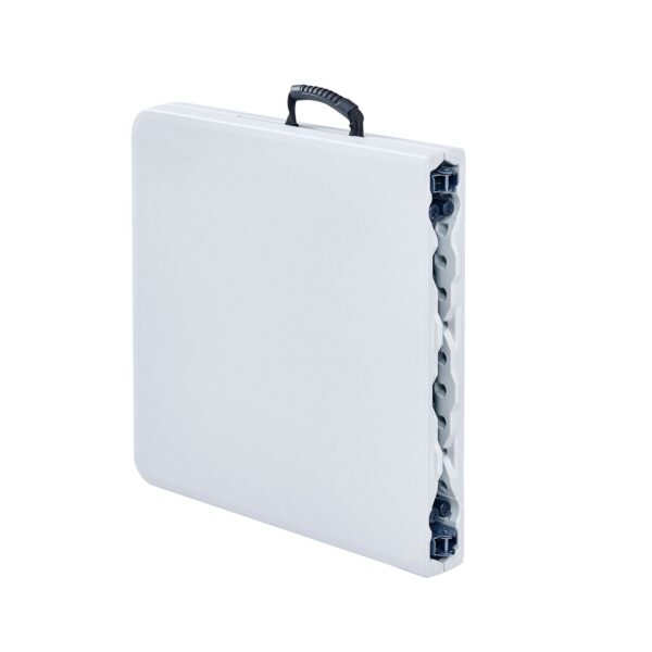 BLOW-R Τραπέζι Catering Πτυσσόμενο (Βαλίτσα) - Ρυθμ/νο Ύψος, Μέταλλο Γκρι, HDPE Άσπρο 122x60cm H.56/73cm - Image 4