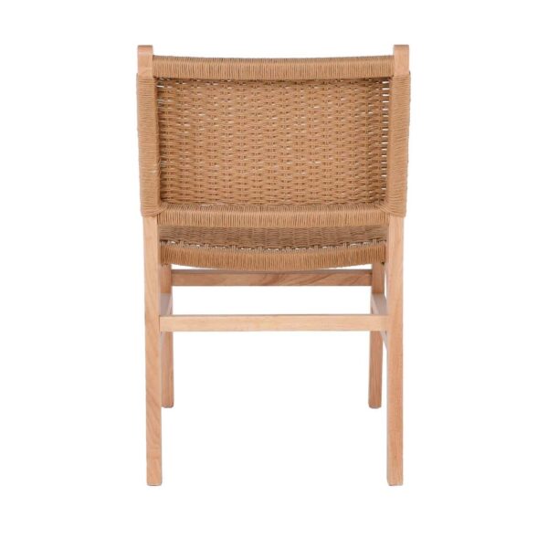 COMO Καρέκλα Τραπεζαρίας Φυσικό, Κάθισμα Paper Rope 50x61x85cm - Image 4