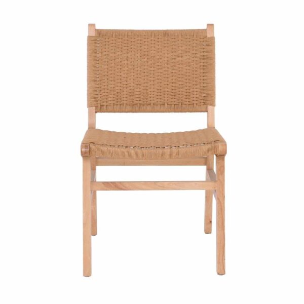 COMO Καρέκλα Τραπεζαρίας Φυσικό, Κάθισμα Paper Rope 50x61x85cm - Image 5
