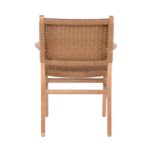 COMO Πολυθρόνα Τραπεζαρίας Φυσικό, Κάθισμα Paper Rope 63x59x86cm - Image 4