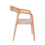 LEXY Πολυθρόνα Τραπεζαρίας Φυσικό, Κάθισμα Paper Rope 56x56x78cm - Image 3