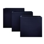 FLOWER POT-13 Set 3 τεμαχίων Απόχρωση Black 61x26x61 + 71x31x71 + 81x36x81