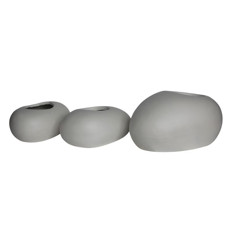 flower-pot-rock-set-3-temachion-cement-apochrosi-white-enlarge FLOWER POT-ROCK Set 3 τεμαχίων, Cement Απόχρωση White 40x30x19- 50x32x19- 56x43x29cm - Image 1