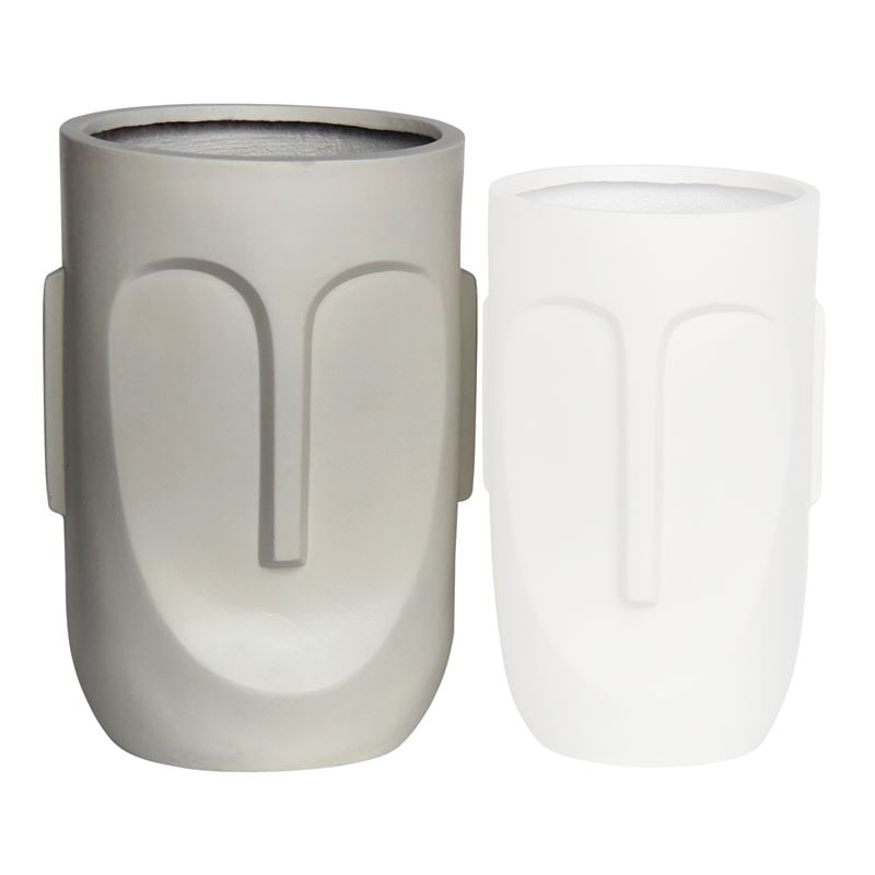 flower-pot-totem-f33x56cm-cement-apochrosi-sand-enlarge FLOWER POT-TOTEM Φ40x57cm, Cement Απόχρωση Sand Φ40x57cm - Image 1